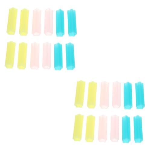 MUSISALY 2sets Nail Art Scissors Tweezers Cover Manicure Scissors Handle Sleeve Cuticle Clippers Protect Tweezers Tip Caps 12pcs*2