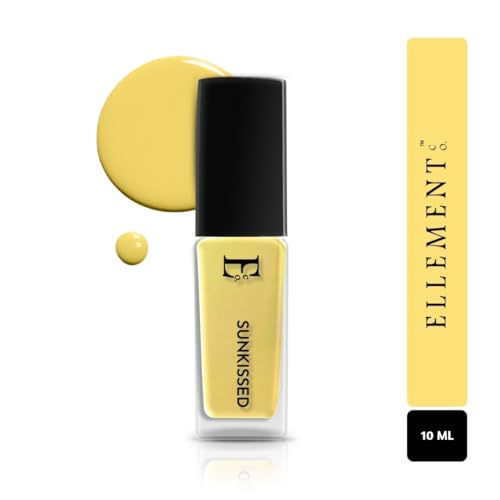 Image of Ellement Co Sunkissed Nail Paint 10 ML with High Gloss Finish | Long Lasting 7 Day Wear, Quick Dry Formula | Vegan and Non Toxic Nail Colour with Smooth Application | Chip Resistant Shine for Everyday Summer Looks and Bright Manicure Styling