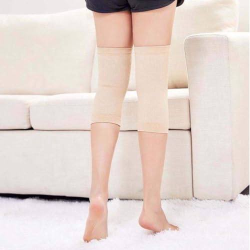 Image of JUMISEE (One Pair) Cotton Knee Sleeves for Knee Support, Circulation Improvement & Pain Relief,Sport Compression for Running, Pain Management, Arthritis Pain Women Men