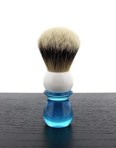 WCS Two-Tone Tall Silvertip Shaving Brush, Blue & White