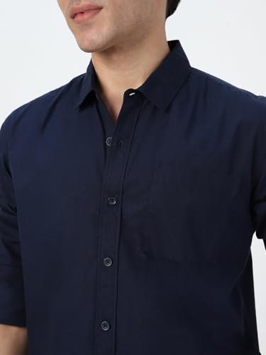 Image of Urbano Fashion Men's Cotton Full Sleeve Regular Fit Casual Solid Shirt