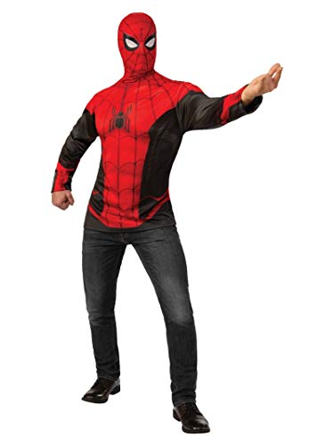 Rubie's Men's Marvel Far from Home Deluxe Spider-Man Costume, Black/Red, XL