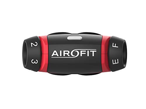 Airofit Entrenamiento Respirable Entrenamiento Muscular Mide Volumen y Respiración, con aplicación móvil gratuita, Aumenta el rendimiento físico durante el entrenamiento en curso