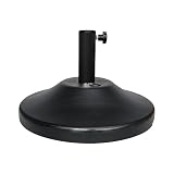 US Weight Fillable Round Umbrella Base - for Use with Patio Table – Heavy Duty Base- Made in the USA