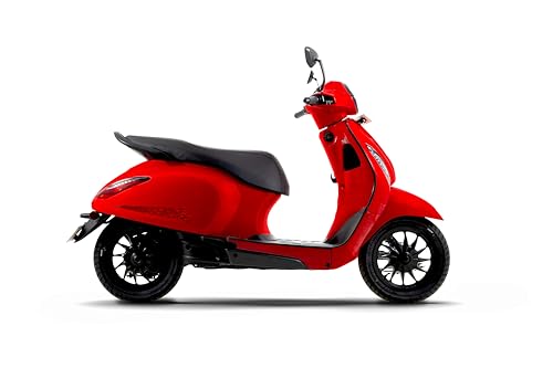 Image of Chetak 3001 by Bajaj Auto High Speed Electric Scooter with charger - Racing Red - Ex-Showroom
