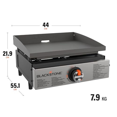 Bundle of Blackstone 17″ Griddle Tischgrill mit 1 Brennern + 50 mBar Regulator