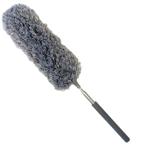 Scrub Daddyscrub Daddy Damp Duster Magical Dust Cleaning Sponge Duster For Cleaning Venetian Wooden Blinds Vents Radiators Skirting Boards Mirrors And Cobwebs Traps Dust Grey