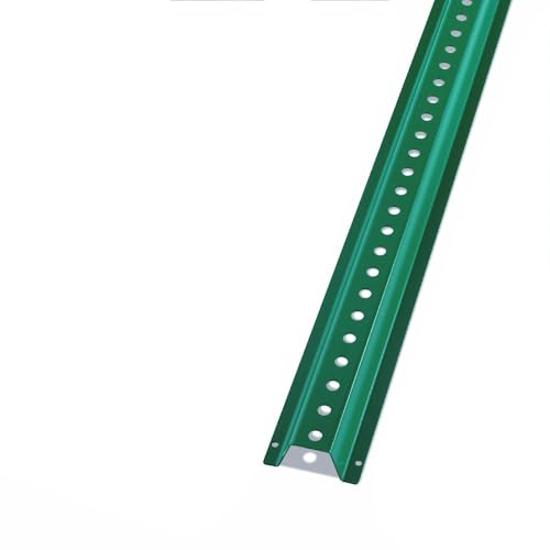 U-Channel Sign Post, 1-Pack, Steel Sign Post 7.8 ft, Heavy Duty Steel Fence for Garden, Farm, Traffic Intersection, Green 8FT-1PC