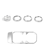 ジープ ラングラー JL JLUフロント水カップトリムフレーム+ヘッドライトスイッチフレーム Jeep Wrangler JL 2018+年式 シルバー ジープアクセサリー おしゃれ