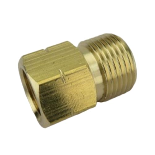 Multipurpose Copper Reducer Adapters 3/8Inch Internal 1/4Inch External Left Hand Thread for Propane Systems High Pressures Copper Adapter