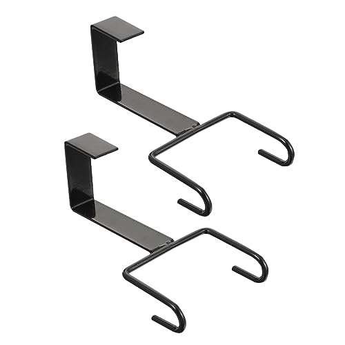 KOMBIUDA 2pcs Multipurpose Garland Hanging Hooks for Wreaths for Front Doors Easy to Install Door Storage Hangers for Festival Decorations