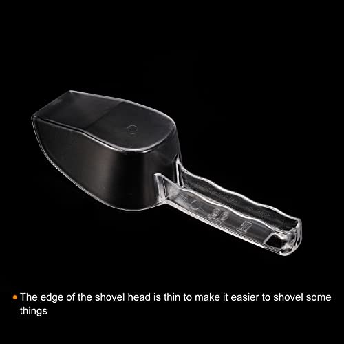 PATIKIL Ice Scoop, PC Plastic 9.45x2.36 Small Ice Maker Flour Cereal Sugar Utility Handle Shovel for Home Kitchen Clear - Image 3