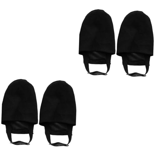 SUPVOX 2pairs Bowling Shoe Elastic Sliders for Easy Floor Movement Compact and Portable Bowling Accessories Material Suitable for Shoe