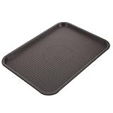 PRETYZOOM Mehrzweck Schuhablage aus Kunststoff Braun Praktische Wiederverwendbare Ablage für Schuhe und Stiefel für Flur und Küche Schlichtes Design Mittelgroß