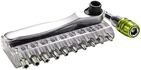 Desili Upscale Mini Two-way Ratchet Wrench (72 Gears) Mini Precision Screwdrivers Bits Set with the Quick Release Bit Holder. Set C: Torx 'TT' Security Series, comprehensive use 900-C