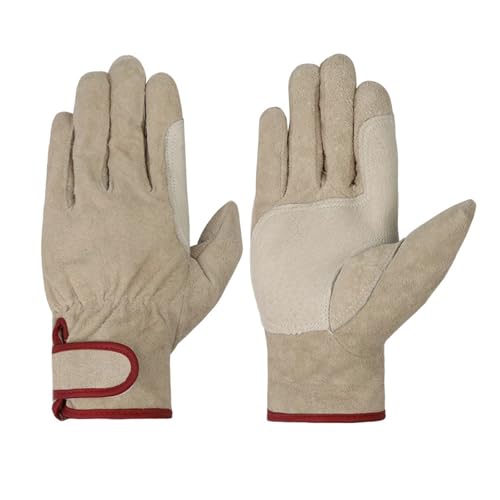 Guantes de cuero para hombre en talla L, ideales para la seguridad laboral y la protección industrial