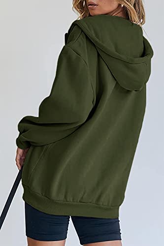 Image of PRETTYGARDEN Women's Fall Zip Up Hoodies Sweatshirts