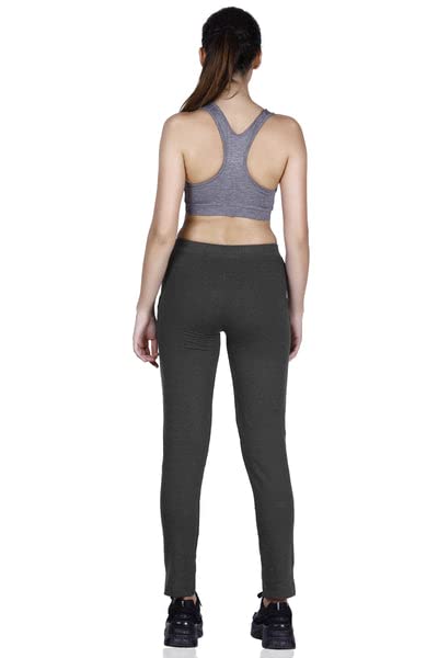 Image of Women's Straight Fit Ankle Length Cotton Track Pant