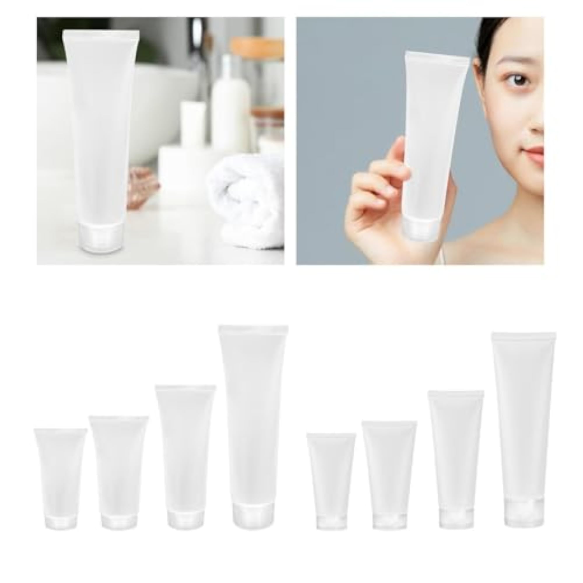 2x6 Pieces Makeup Sample Soft Container Tube Set