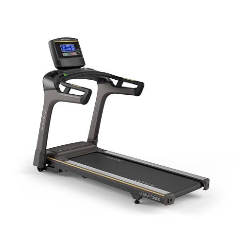Image of Matrix Fitness T50 Treadmill with XR | 8.5 inch LCD | Club-Quality Treadmill for Running, 5K & Marathon | Heavy-Duty Frame, Extra-Thick 20 inchx60 inch Deck, Industrial Cushioning