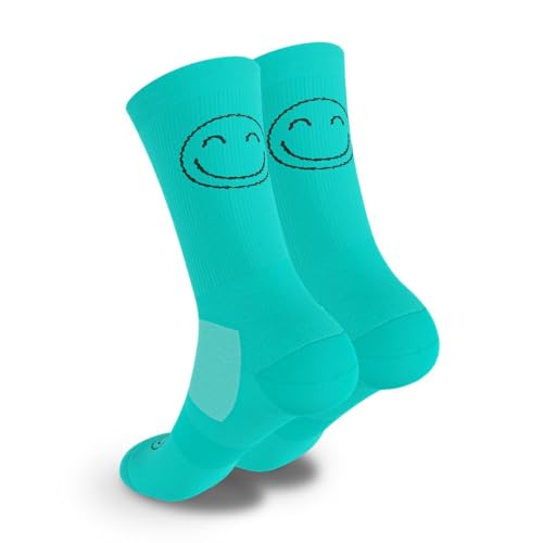 HappyTraining Sportsocken, Atmungsaktive Socken, antiblasen schnelltrocknend, Kompressionssocken, lustig, Wärmeregulierend, Unisex, Anti-Blister, leicht für Laufen, Fitness, Fahrradsocken, Crossfit