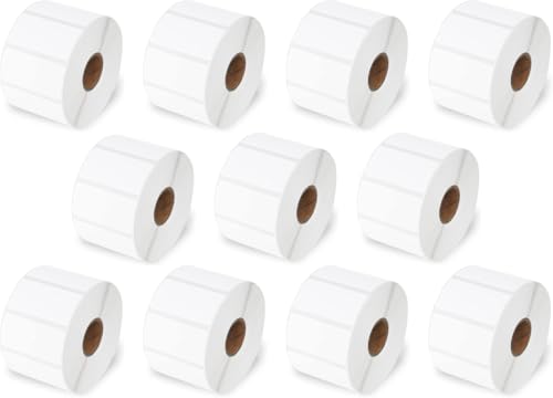Image of BlackDreams 50x25 Chromo Barcode Label Sticker - 2 x 1 inches - 50mm x 25mm - 1500 Labels Per Roll - Self Adhesive Sticker for Printing Labeling (Ribbon Required) (Pack of 10 ROLL (15000 Labels))