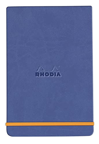 RHODIA 194360C, Saphir Rigid Notebook Webnotepad, A6, Lined, 192 Detachable Pages, Ivory Clairefontaine Paper 90 g/m
