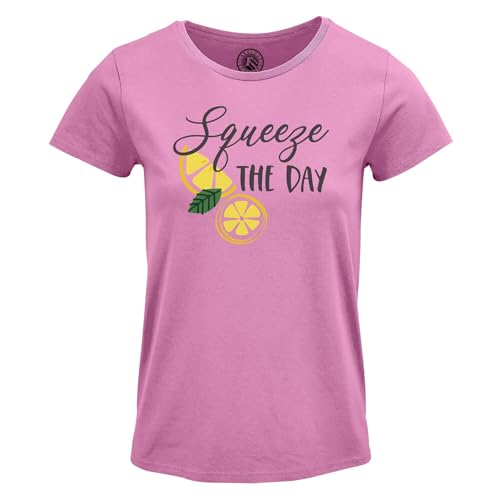 T-Shirt Femme Squeeze The Day Tendance Jeux de Mots Nourriture