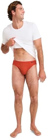 Jockey Elance Bikini- 3 Pack - 100% Cotton Underwear for Men, Autumn Leaf/Duet Geo/Cove, L - 3