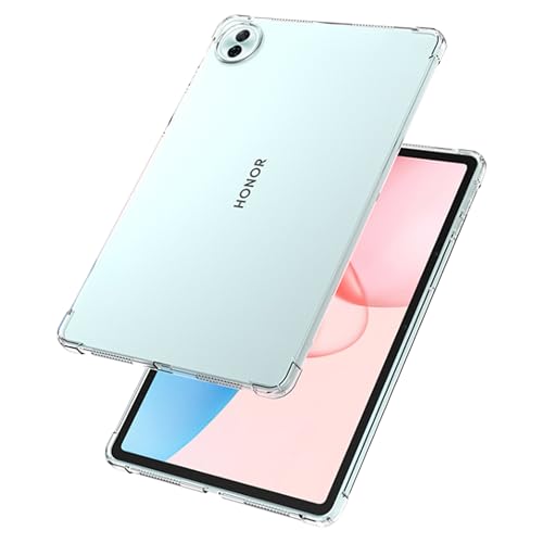 zZjoOoj Silicone Hülle für Honor Pad 10 12.1'' Tablet Hülle,Ultra Thin Lightweight Protective Hülle,Soft TPU Thin Shockproof Tablet Protective Schutzhülle(Transparent)