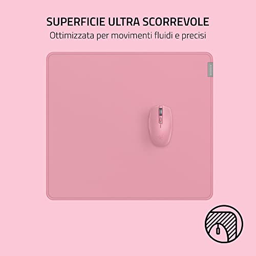 Razer Strider - Tappetino Per Mouse Ibrido Con Parte Inferiore E Superiore Morbida Per Scorrimenti Fluidi (Ottimizzato Per I Sensori Ottici Del Mouse, Antiscivolo) Quarzo - 2