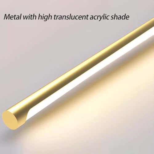 Iluminación de pared recargable dorada de 100 cm con sensor táctil de giro 8