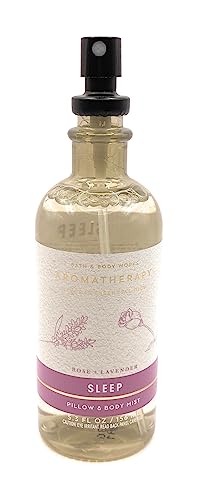 Bath & Body Works Aromatherapy Rose Lavender Sleep Pillow & Body Mist with Natural Essential Oils 5.3 Ounce