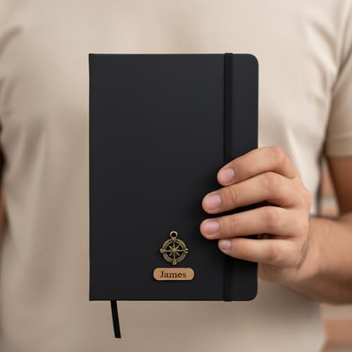 Image of Personalized Name & Charm On Diary Pen & Bottle 3pcs Combo Gift Set for Men & Women Customized Corporate Office Farewell Birthday Gift for Employees Corporate Gift for Clients, Combo Gift Set For Family and Friends (Black)