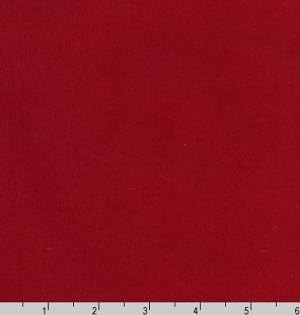 Robert Kaufman 21 Wale Corduroy Bright Christmas Red 57"" Wide Cotton Fabric by The Yard C142-1308-RED