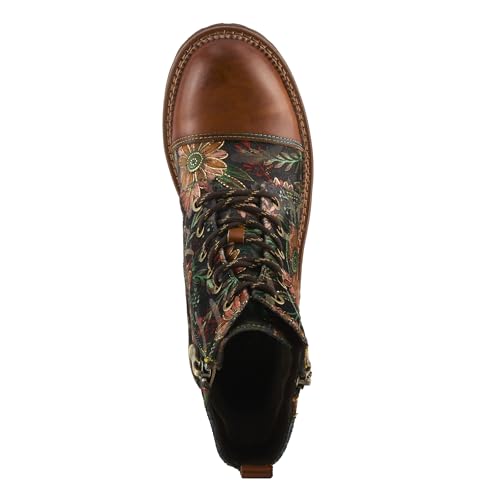 Spring Step L'Artiste Cordea Booties | Embroidered Leather Ankle Boots with Studded Details4