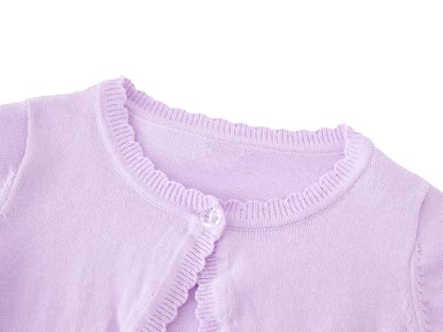 Image of Girls Cardigan Sweater Toddler Long Sleeve One Button Bolero Shrug