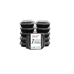 Catermax [10 Pack 1 Compartment Meal Prep Containers Reusable with Lids - Food Storage Bento Box for Lunch - Microwaveable, Freezable & Dishwashers Safe - Plastic