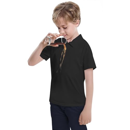 Image of Dreammonkey Toddler to Youth Stain Resistant Polo Shirts Kids Collared Golf T-Shirt School Uniform for Boys and Girls