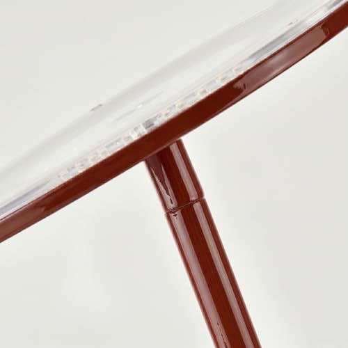 Image of Brightech Sky LED Floor lamp, Torchiere Super Bright Floor Lamp for Living Room Decor & Office - Dimmable, Tall Standing Lamp with Warm Light for Bedroom & Reading - Red