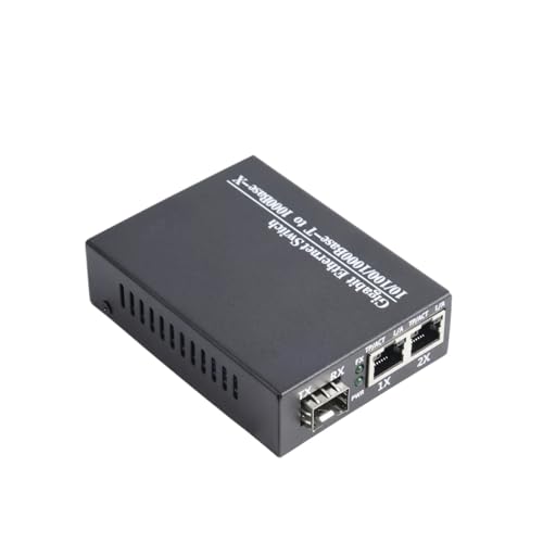 Convertisseur de média Gigabit 1 SFP vers 2 RJ45 commutateur 1000M