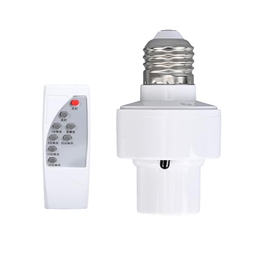 Gnbzxce User Friendly E27 Lamp Hold with Hand Remote Easy to Use E27 Light Switches E27 Light Socket for Various Lighting Need