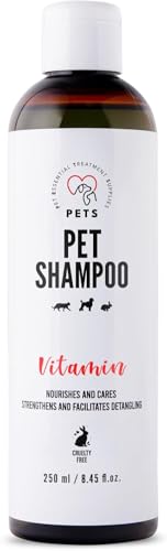 Champú Sensible para Perros con manzanilla: Cuidado Suave y Pelaje Brillante para Perros y Gatos con Piel Sensible - Alivia Las irritaciones de la Piel - 250 ml