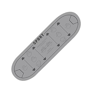 Exercise Mat with Alignment Marks, Floor Chest Muscle Exercise Equipment, Stretching and Core Workout Mat, Diatom Mud Exercise Mat 39x101cm for Training, Home Indoor, Outdoor, Grey Color