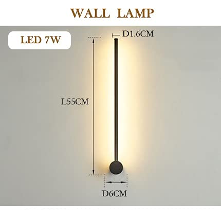 Lámpara de pared LED con luces colgantes largas y RC regulable de 80 cm 2