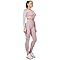 Set Abbigliamento Yoga Donna - Top Corto E Ghette 2PCS, Fitness, Palestra, Traspirante - Foto 2