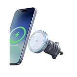 UGREEN MagFlow 【2025新登場 技術革新】25W Qi2 ワイヤレス充電器 車 エアコン口取り付け MagSafe対応 超強力磁気 置くだけ急速充電 iphone 17/ 17 Pro/ 17 Pro Max/ 17 Air、 iPhone16（ iOS 26バージョン以降）最大25W出力 マグネット式 マグセーフ充電器 Qi2認証取得 360度回転 片手操作 スマホホルダー