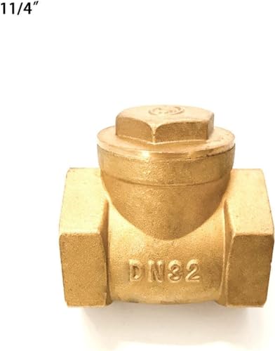 Válvula de retención de latón de 1.5" con rosca hembra e ingeniería horizontal sólida 5