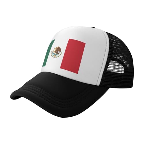 Casquette De Baseball avec Drapeau Personnalisé Association De Couleurs à La Mode Imprimé Drapeau Mexique Anti-Soleil Respirant Taille Unique
