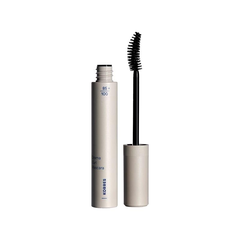 KORRES Drama Curl Mascara Black 01 with Lifting Effect, Vegan, 13 ml